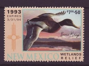 NM3Gc   New Mexico  State Duck Stamp  Governor Ed. Contingency    #NM3GcV0 DSS - Picture 1 of 1