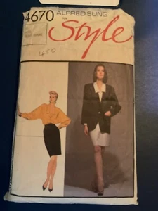 Vintage Simplicity 4670 1986 23 Teile Größe 10-16. Viele ungeschnitten siehe hinten. Sehr guter Zustand,  - Bild 1 von 2
