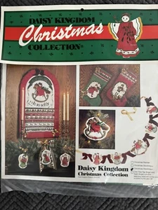 Vintage Daisy Kingdom Christmas Collection Girl Stocking Fabric Cutout Kit NEW - Picture 1 of 3