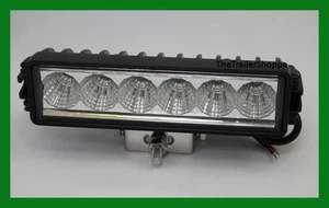 Single Row LED Light Bar Aluminum Housing with 1,350 Lumens 7-7/8" Long 12-28VDC - Picture 1 of 5