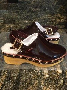 NEW Womens Kelsi Dagger Warehouse Slingback Patent Leather Clogs Shoes, size 7.5 - Picture 1 of 5