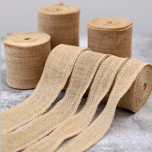 2M DIY Gift Packing Jute Burlap Ribbons Floristry Wedding Party Bottle Art Decor - Picture 1 of 20