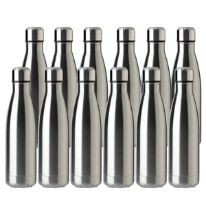 17oz Sport Water Bottle 12 Pack Vacuum Insulated Stainless Steel Sport Water ... - Picture 1 of 6