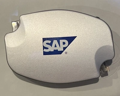 Vintage SAP Retractable Ethernet LAN Network Cable retractable Promo Swag Silver - Image 1 of 4