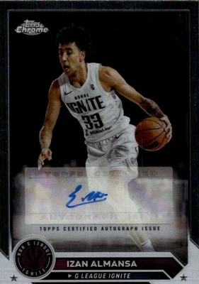 2023-24 Topps G-League Izan Almansa #AC-IA Chrome Autographs 27O - Image 1 of 2