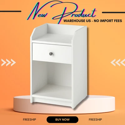 NOVA MESA DE CABECEIRA IKEA HAUGA, branca e cinza, 15 5/8x14 "; FRETE GRÁTIS - Imagem 1 de 2