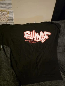 BULLDOZE RESPECT THROUGH FEAR BLACK N RED T SHIRT SIZE XX-LARGE NYHC NJHC - Picture 1 of 2