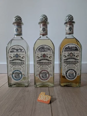 New Set Of 3 Fortaleza Tequila's: Blanco + Reposado + Anejo 100% De Agave! - Photo 1/2