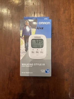 Omron HJ-325-EW White Alvita Ultimate 3D Walking Style IV Step Counter Pedometer - Image 1 of 4
