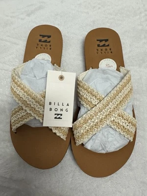 Sandalias Billabong para mujer AKELA banda cruzada tejidas punta redonda talla 8 nuevas con etiquetas Foto 1 de 4