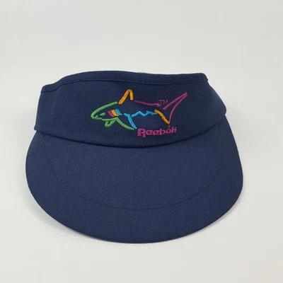 Visera de golf deportiva Preppy ajustable con logotipo de tiburón Reebok Greg Norman vintage años 90 Foto 1 de 4