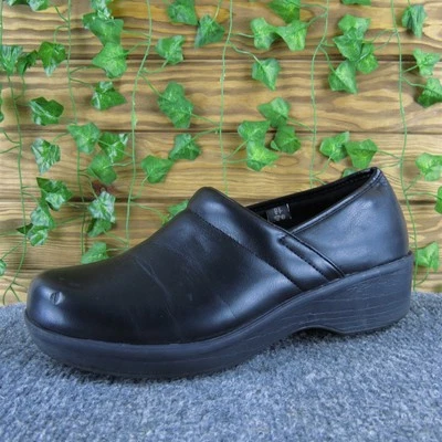 Женские удобные сабо Safe T Step черные синтетические размер 9,5 средние мягкие б/у 2025 - Изображение 1 из 4