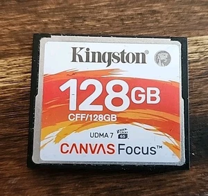 Kingston 128GB Canvas Focus Compact Flash CF Memory Card - Picture 1 of 2