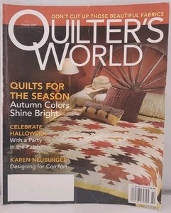 Quilters World Oct 2007 Quilts For The Autumn Season Magazine - Picture 1 of 3