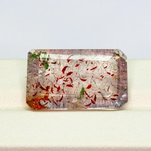 23.10 Ct TOP NOTCH! WORK OF NATURAL ART!! ULTRA RARE STRAWBERRY QUARTZ !!! - Bild 1 von 5