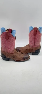 Tony Lama ST1006 Multi-Color Leather Cowgirl Boots Women's Size 7.5 B - Image 1 of 4