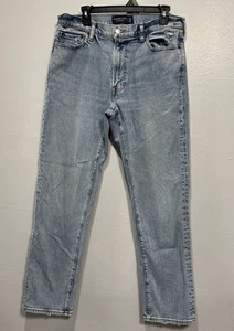 Abercrombie & Fitch Jeans Mens 34x32 Vintage Stretch 90s Straight Blue 34x31 Act - Picture 1 of 11