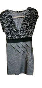 Women's Charlotte russe - cheetah and gray dress - size medium  - Picture 1 of 6
