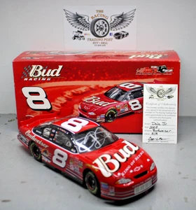 2002 Dale Jr. Budweiser 1/24 Action NASCAR Diecast Autographed - Picture 1 of 2