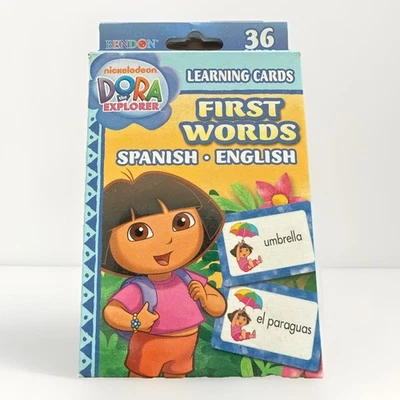 探险者朵拉学习卡第一字 西班牙语 英语 — 第 1/4 张图片