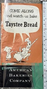 Vintage Advertising Taystee Bread Process B&W Photos Bakery Operations Brochure - Picture 1 of 6