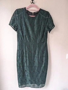 Festliches Kleid Dorothy Perkins dunkelgrün mit Spitze Gr.38/40 - Bild 1 von 7