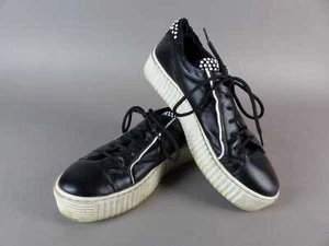 Alba Moda Damen Schuhe Plateau Sneaker Gr. 40 schwarz Leder Turnschuhe (20697) - Bild 1 von 9