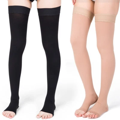 Kompressionsstrümpfe Medizinische 20-30 mmHg Socken Herren Damen Längere Flüge - Bild 1 von 4