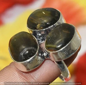 Tigers Eye Gemstone Ring 925 Sterling Silver Plated Us Size 7.5" U324-D125 - Picture 1 of 1