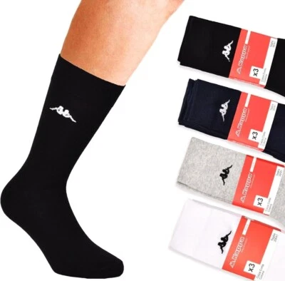 9 pares de calcetines cortos de tenis Kappa para hombre con logotipo bordado Art K002 Foto 1 de 4