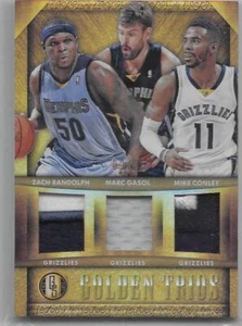 2014-15 Gold Standard Golden Trios Patches- Marc Gasol, Conley Randolph /25 - Picture 1 of 1