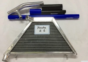 GOLPHER LOWER ADDITIONAL RADIATOR FOR YAMAHA YZF-R6 R6 08-20 INCLUDING HOSE KIT - Picture 1 of 5