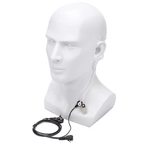 2Pin Covert Acoustic Tube Earpiece Headset Mic for Motorola Two Way Radios - Zdjęcie 1 z 3