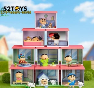 52TOYS Crayon Shin-chan Chunri Home Series Confirmed Blind Box Figure kid gift - Picture 1 of 32