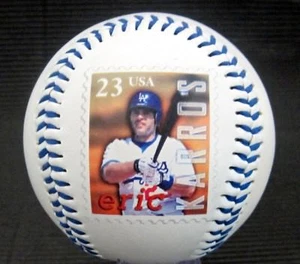 2000 Foto Foto Baseball Eric Karros Los Angeles LA Dodgers Briefmarke Neu - Bild 1 von 4
