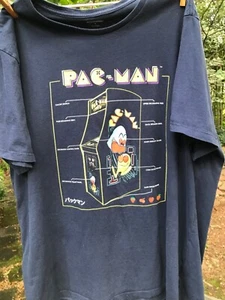 OLD NAVY PAC-MAN Men's XL Navy Blue Graphic T-Shirt 100% Cotton - Picture 1 of 5