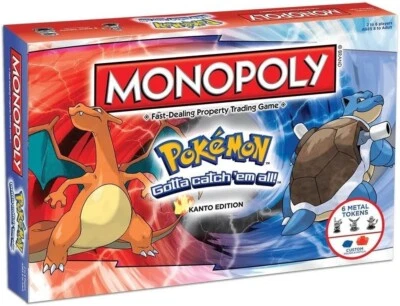 Pokemon Monopoly Kanto Edition Board Game - Image 1 of 4