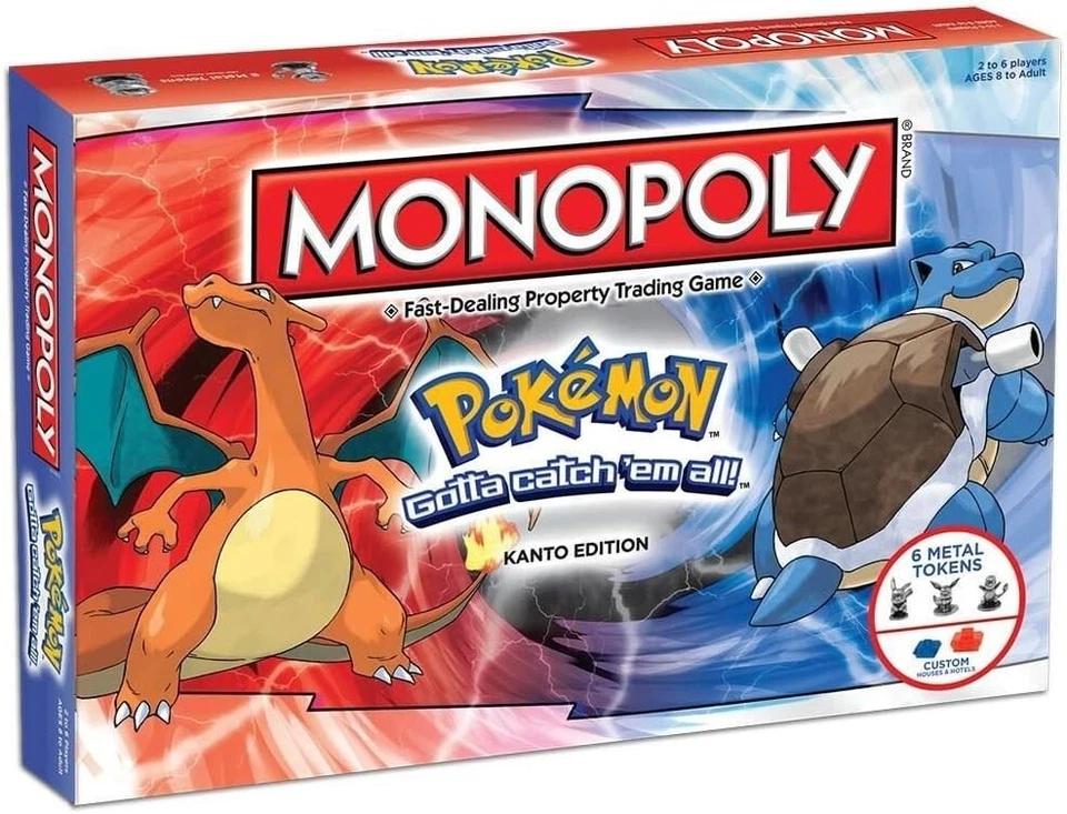 Pokemon Monopoly Kanto Edition Board Game - Image 1 of 4