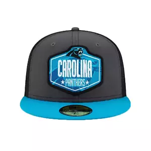 New Era NFL 2021 Draft 59 Fifty Fitted Men's Hat Carolina Panthers 7 1/4 - Picture 1 of 6
