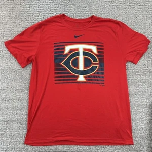 Nike Minnesota Twins Shirt Extra Large Red Dri Fit Short Sleeve Graphic Tee Mens - Picture 1 of 12
