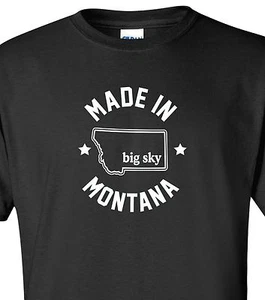 "Made in Montana" T-Shirt Gr. S-4XL Big Sky Country Treasure State Home Born - Bild 1 von 7
