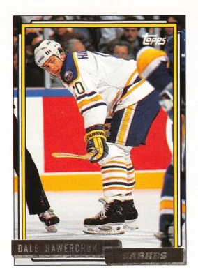 1992-93 Topps Hockey Dale Hawerchuk Gold #296 NM/MT COND. BUFFALO SABRES - Image 1 of 2