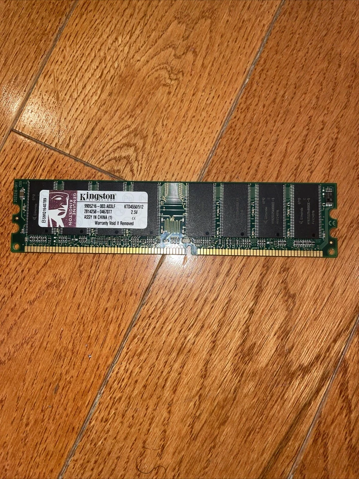 Kingston KVR400X64C3A/512 9905193 ValueRAM 512MB PC3200 DDR3 ECC 184P CL3 Memory - Image 1 of 1