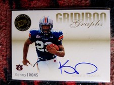 2007 Press Pass SE - Gridiron Graphs Gold #GG-KI Kenny Irons RC Auburn