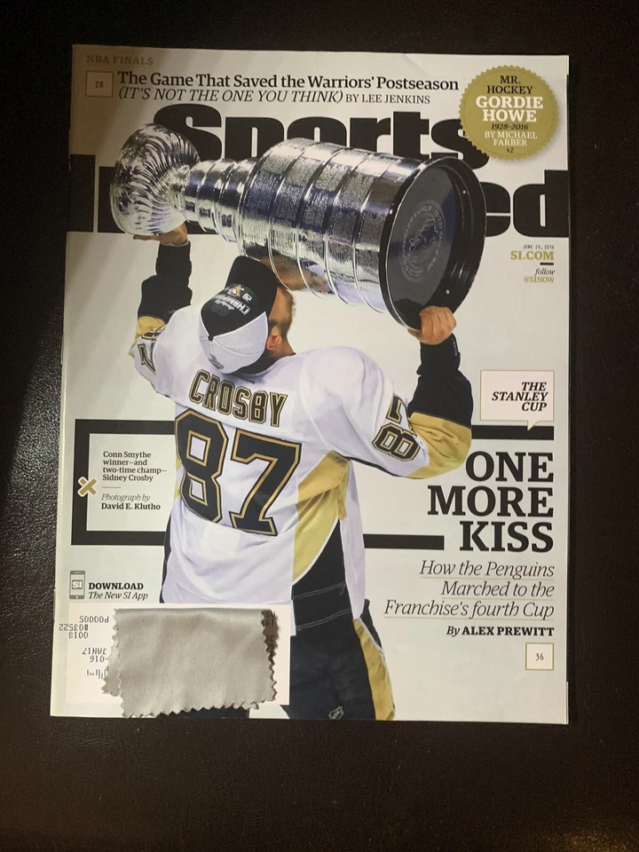 2016 PITTSBURGH PENGUINS STANLEY CUP CHAMPIONS SIDNEY CROSBY Sports Illustrated - Изображение 1 из 1