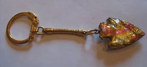 Vintage Faux Arrowhead With Goldtone Keyring - Bild 1 von 1