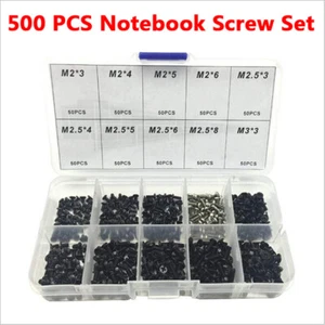 500pcs Laptop Computer Screws Set Universal screw M2 M2.3.jiB-KF - Afbeelding 1 van 12