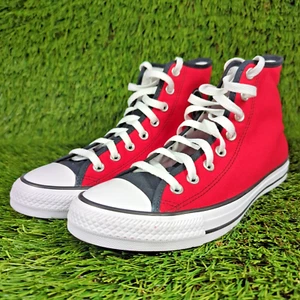 Converse Chuck Taylor All Star High Top Womens 10, Mens 8 Red White Black CTAS - Picture 1 of 12