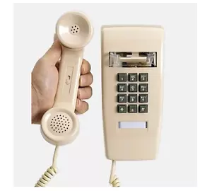 Teléfono de pared industrial con dialpad - CENIZA/BEIGE/MARFIL de HQTelecom - Imagen 1 de 4