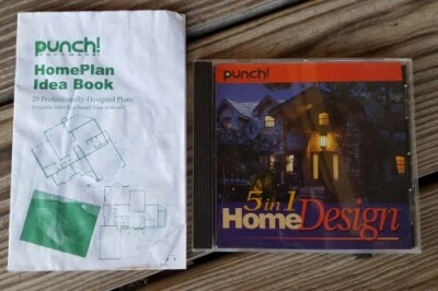 Punch! 2000 Windows Software 5 in 1 Home Design & home Plan Idea Book - Image 1 of 3